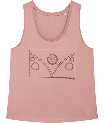 The T1 Women’s Vest - Black Logo