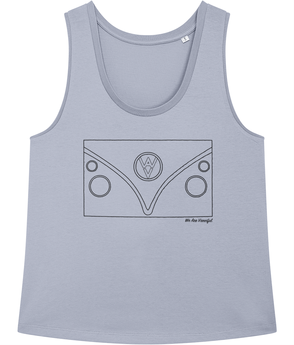 The T1 Women’s Vest - Black Logo