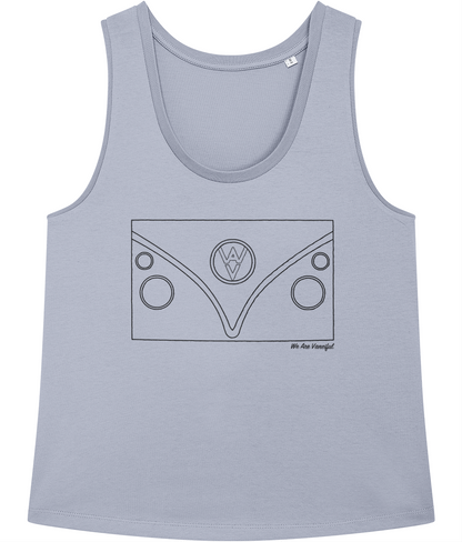The T1 Women’s Vest - Black Logo