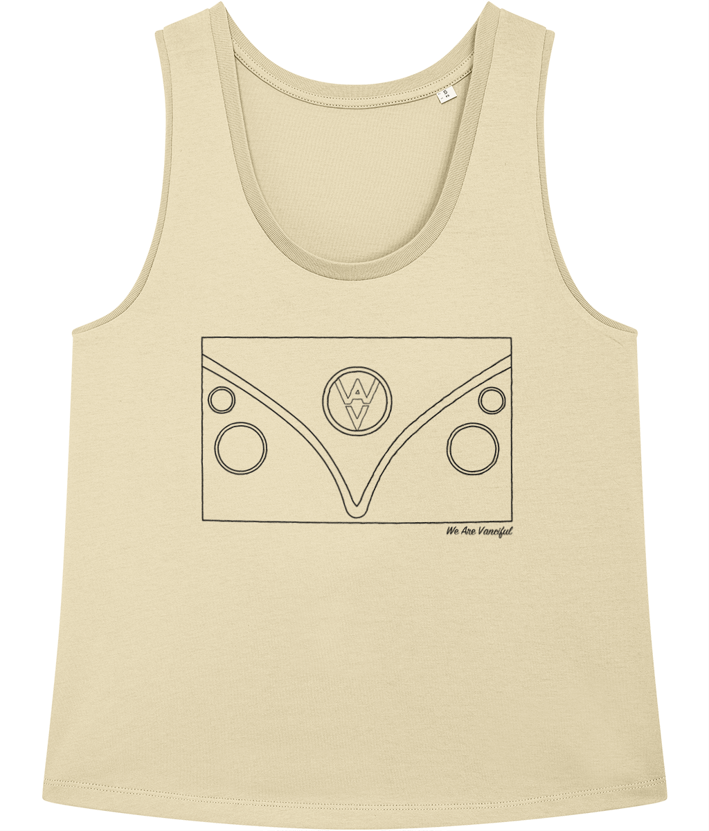 The T1 Women’s Vest - Black Logo