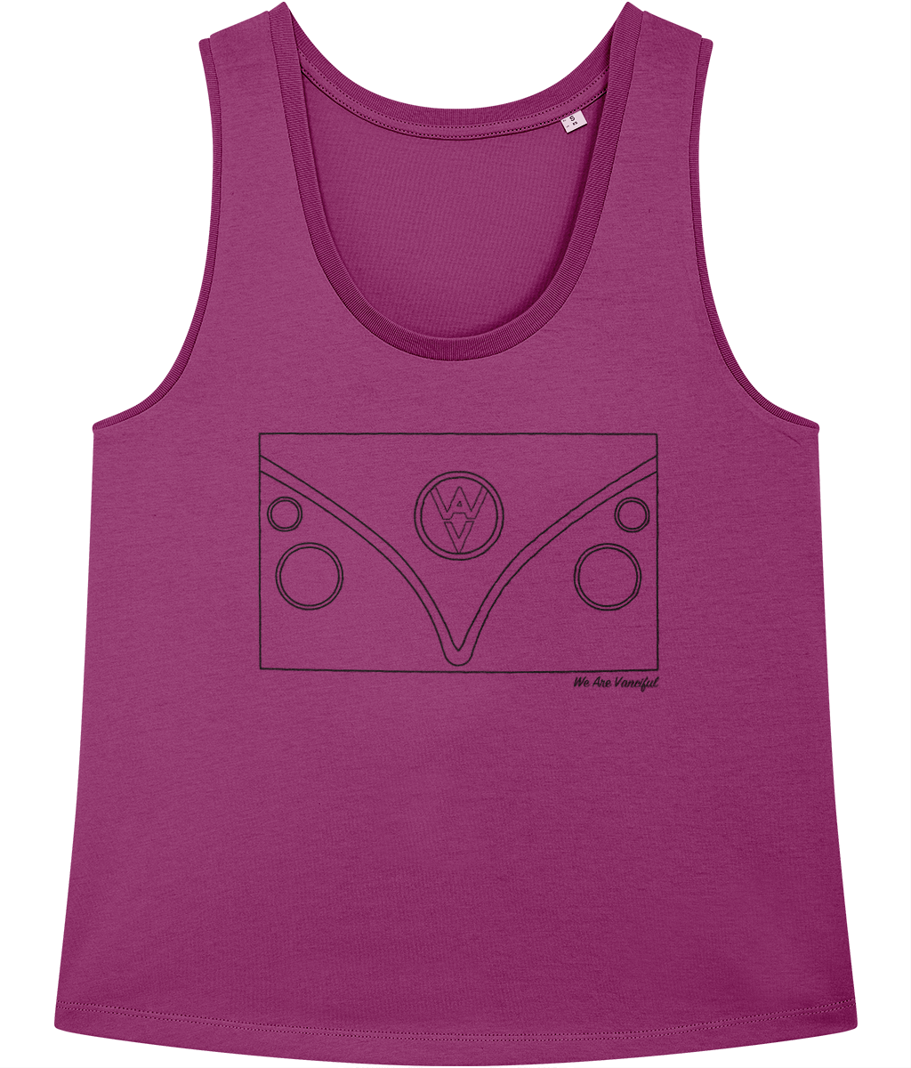 The T1 Women’s Vest - Black Logo