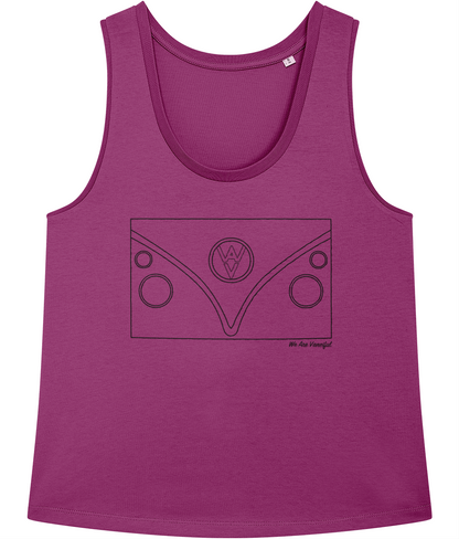 The T1 Women’s Vest - Black Logo