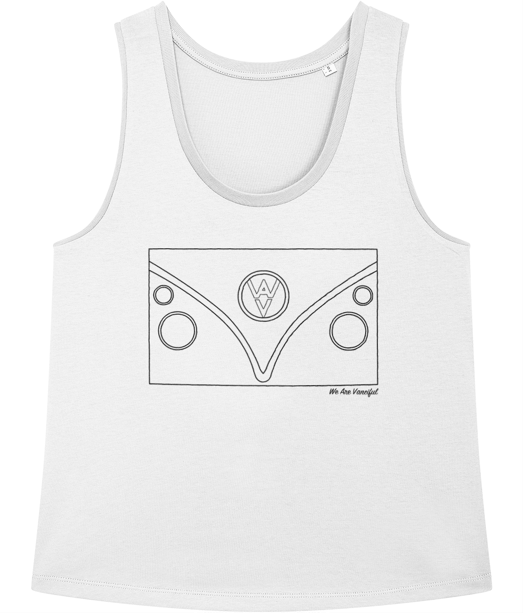 The T1 Women’s Vest - Black Logo